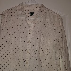 Long sleeve button up top from J. Crew